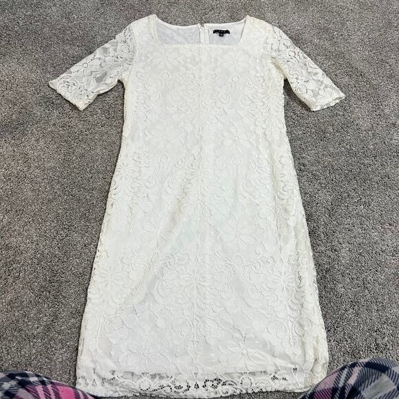Tiana B White Lace Dress size 6 - Picture 1 of 3